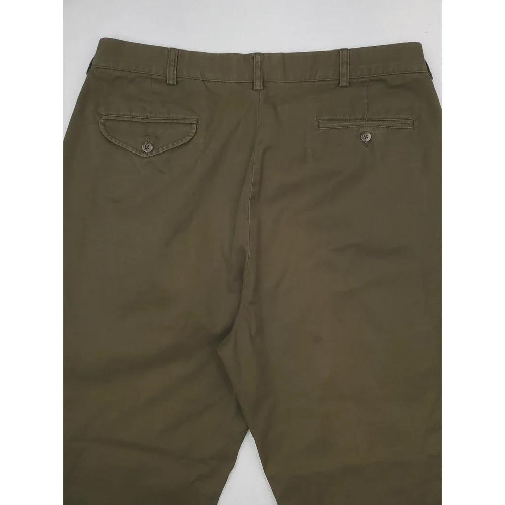 Vintage Polo Ralph Lauren Pants Mens 36x30 Green Hammond Pleated Chino Relaxed